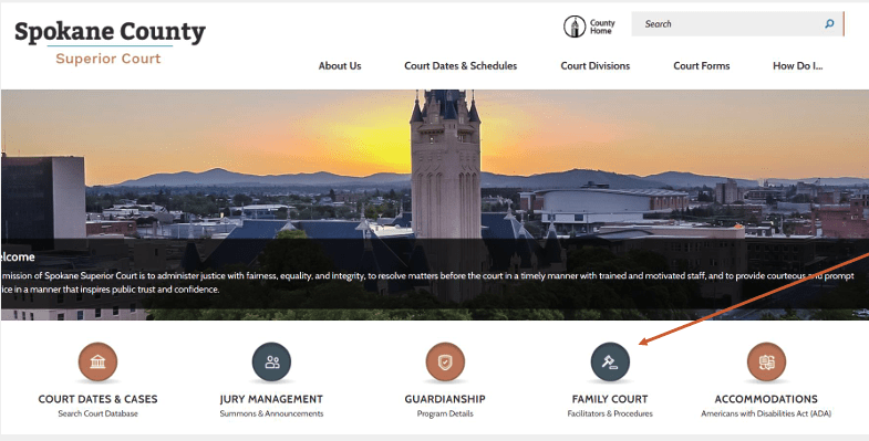 Accessing Spokane Superior Court Documents and Instructions